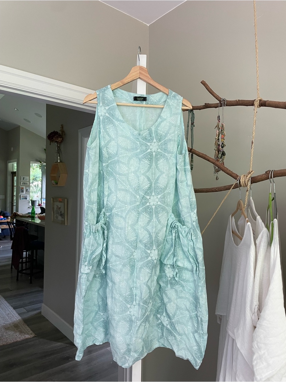 Stunning made in Italy linen dress oversized s/m